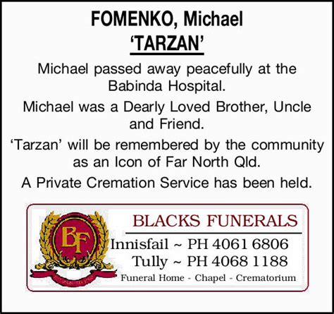 Partnered Services Willed Safewill Simplicity Funerals. . Death notices cairns post